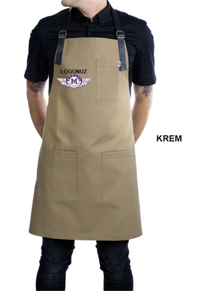 Nakışlı Mutfak Iş Önlüğü Barista Master Chef Garson Kuaför Tattoo Önlük