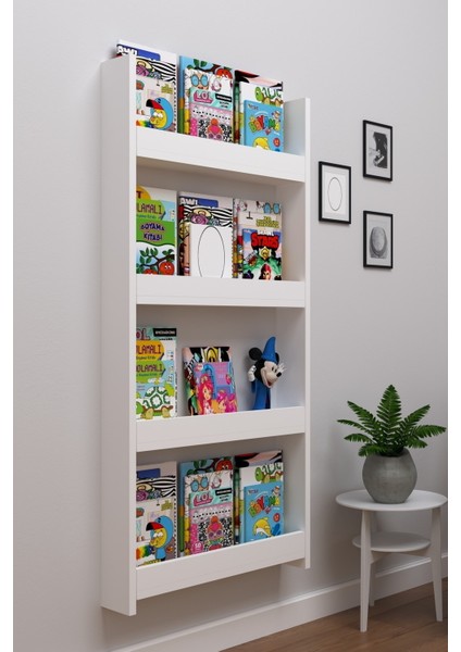 Berpa Home Berpahome Montessori Kitaplık Eğitici Çocuk Kitaplığı 4 Raflı