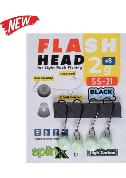 Flash Head Glow Jig Head 2 G