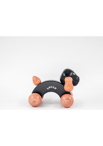 Ahşap Köpek Siyah