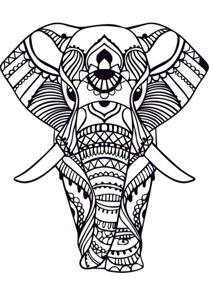 Fil Mandala Duvar Dekoru