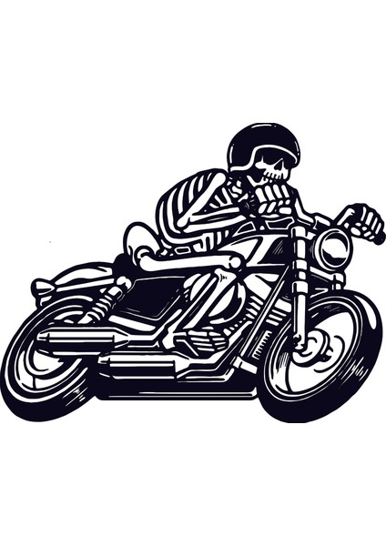 Kuru Kafa Motorcu Duvar Dekoru