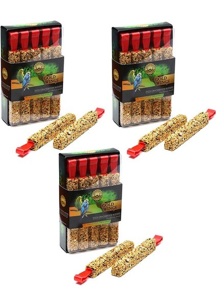 Premium Ballı Meyveli Muhabbet Kuşu Krakeri 10'lu (3 Adet)