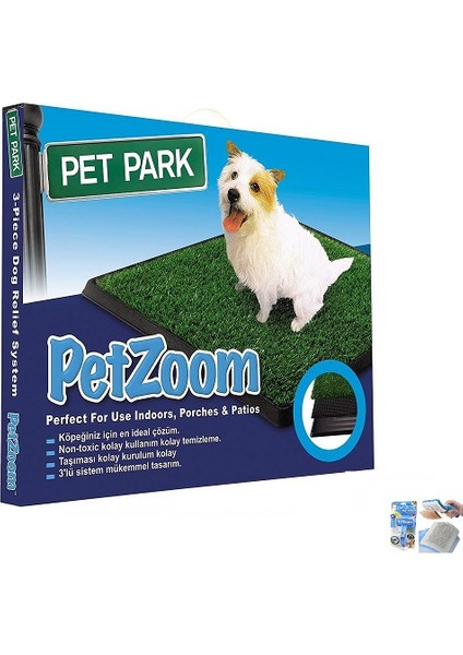 Pet Park Tuvalet ve Petzoom Tarak Tüy Keme Aleti Hediye