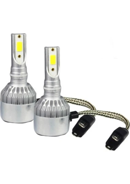 H4 LED Xenon Far Ampul Beyaz Şimşek Etkili 6000K 4400L - Hunter