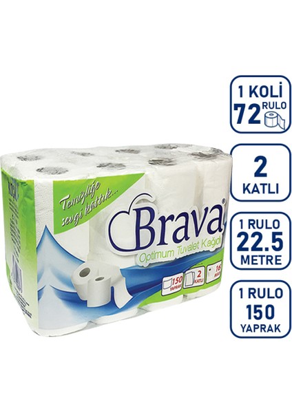 Optimum 72 'li 2 Katlı Tuvalet Kağıdı