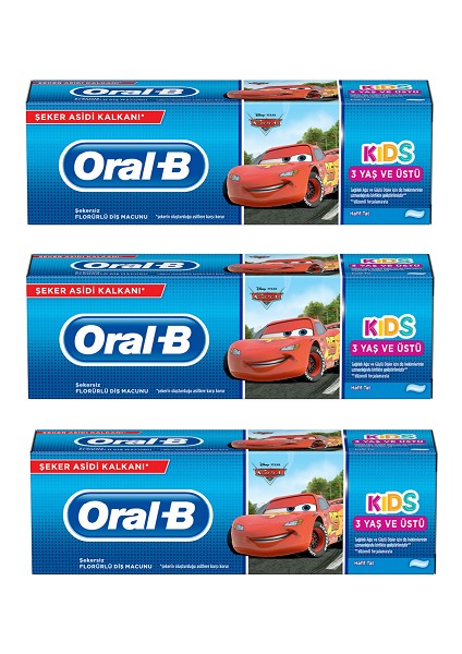 Pro-Expert Stages Çocuk Diş Macunu Cars 75 ml x  3