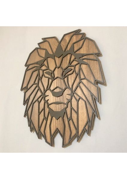 Dekoratif Ahşap Aslan TABLOSU(70X55CM) fırsatları