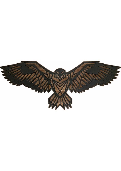 Dekoratif Ahşap Kartal TABLOSU(60X150CM)