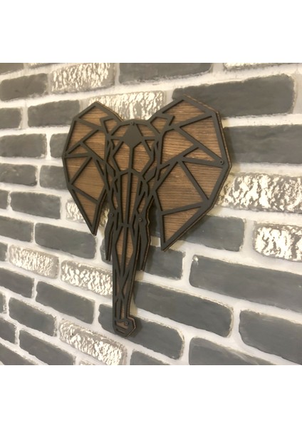 Dekoratif Ahşap Fil TABLOSU(50X43CM) fırsatları
