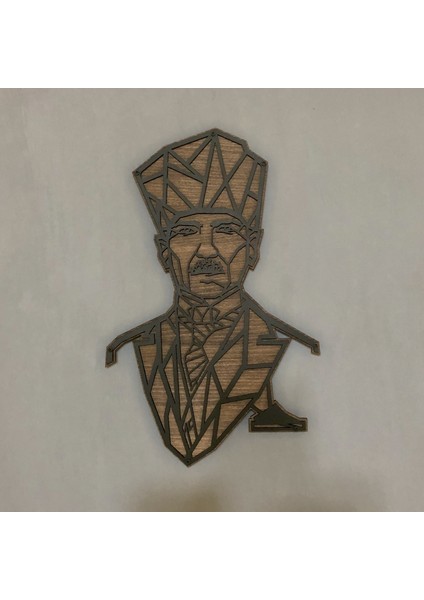 Dekoratif Ahşap Atatürk TABLOSU(70X44CM)