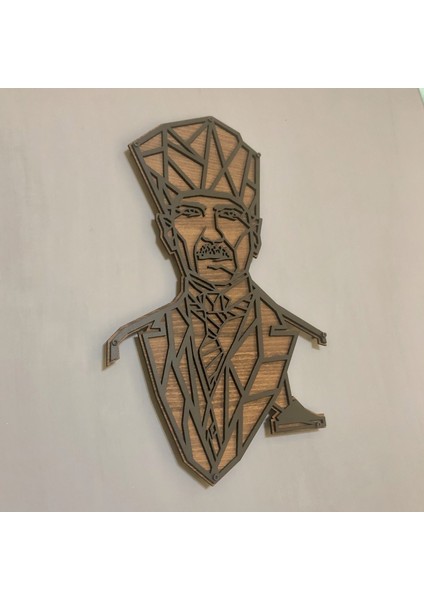 Dekoratif Ahşap Atatürk TABLOSU(70X44CM)