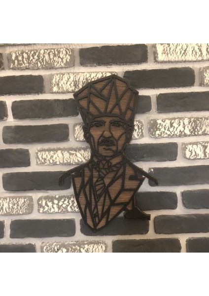 Dekoratif Ahşap Atatürk TABLOSU(70X44CM)