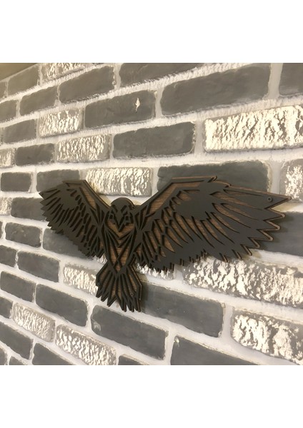Dekoratif Ahşap Kartal TABLOSU(50X125CM) fırsatları