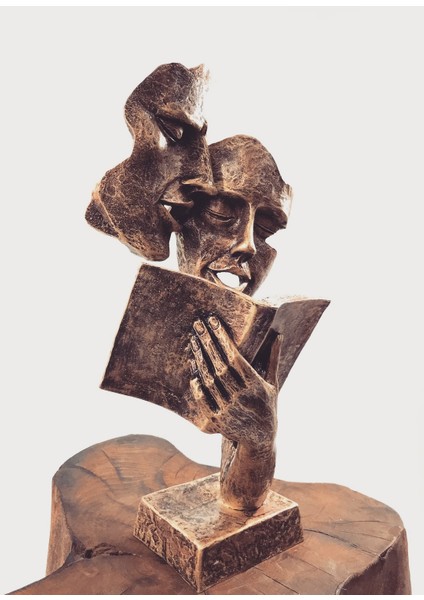 Kitap Okuyan Çift Heykeli,kitap Okuyan Dekoratif Biblo,kitap Okuyan Hediyelik Figür,kitap Okuyan Büst modelleri