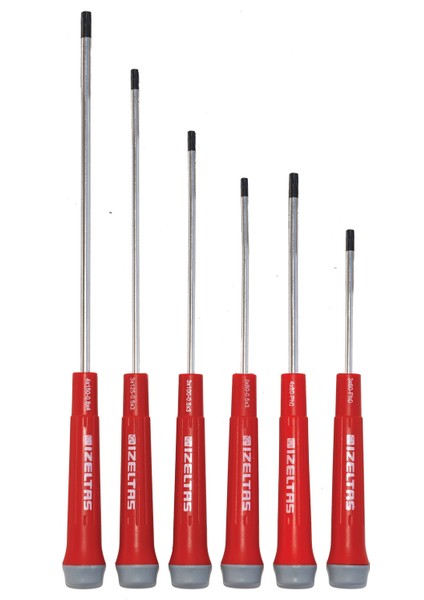 Izeltaş Elektronikçi (Klemens) Torx Uçlu Tornavida Seti (6 Parça)