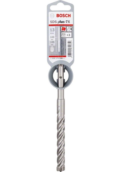 - Sds-Plus-7x Serisi Kırıcı Delici Matkap Ucu 13x165 mm