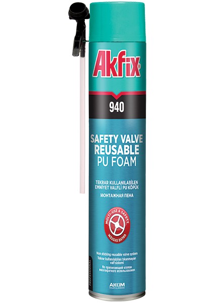 FA010 940 900ML Mekanik Emniyet Valfli Poliüretan Köpük