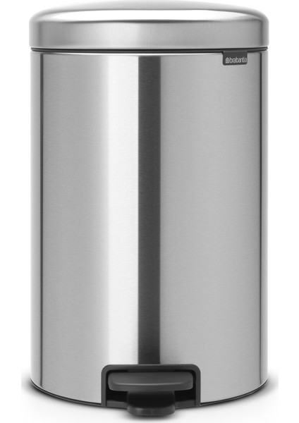 Newicon Fpp Matt Steel Pedallı Çöp Kutusu 20 lt