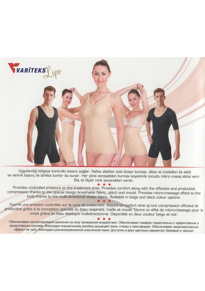 121 Agraflı Göğüs Altı - Diz Altı Liposuction Korse S indirimleri
