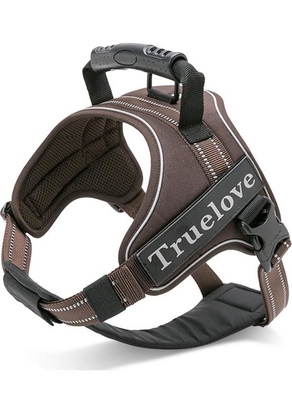 Oxford Kumaşlı, Esnek Yumuşak Süngerli Kahverengi Göğüs Tasması fiyatları