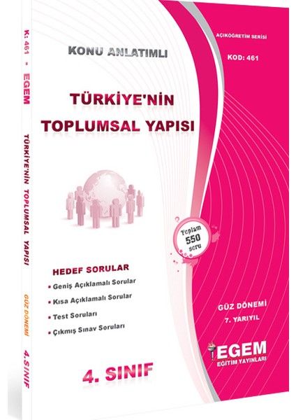 Türkiye'nin Toplumsal Yapısı Konu Anlatımlı Soru Bankası-Güz Dönemi(Ortak)