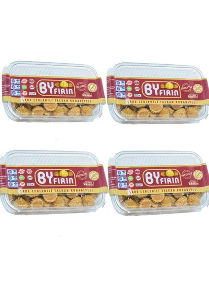 By Fırın Talkan Glutensiz  Leblebi Tozu Kurabiyesi - 200 gr - 4 Paket