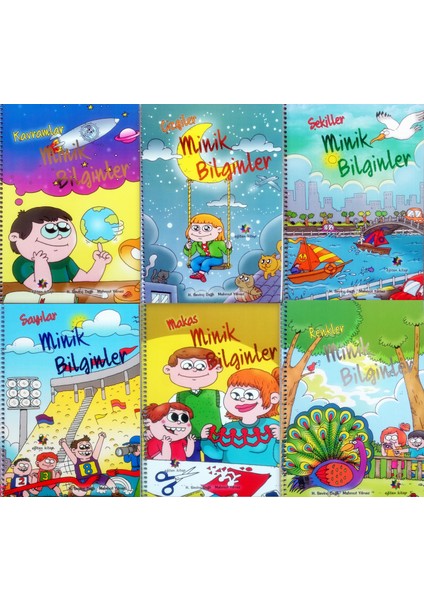 Minik Bilginler 4 - 5 Yaş 6 Kitap Okul Öncesi Eğitim Seti