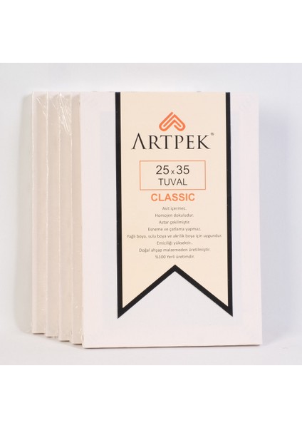 Classic Beyaz Tuval 25 x 35 cm modelleri