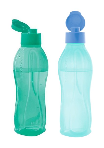 Eko Şişe 2'li Set 750 ml Mint -750 ml Açık Mavi