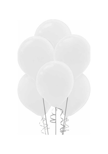 Balon Beyaz Renk 100 Adet