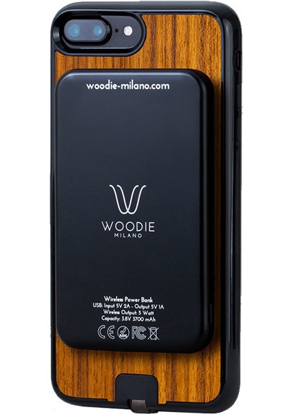 Milano Teak Wood Powerbank