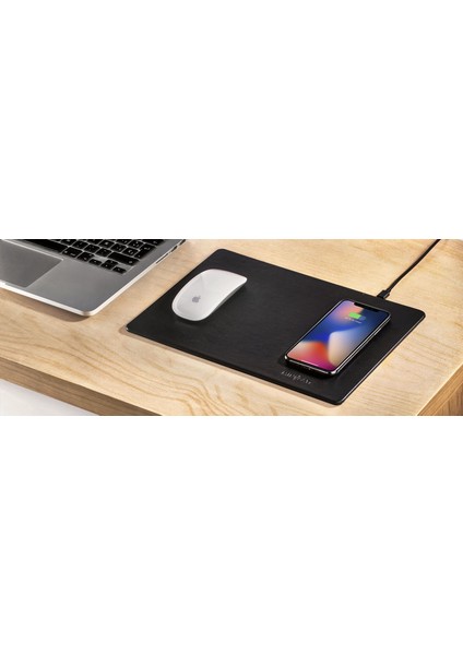 Power Pad – Qi Lisanslı Kablosuz Şarj Yapan Mouse Pad