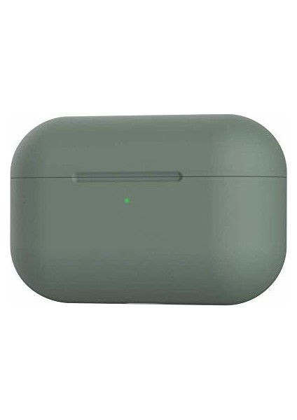 Apple Airpods Pro Kılıf Ince Slim Zar Silikon Koyu Yeşil