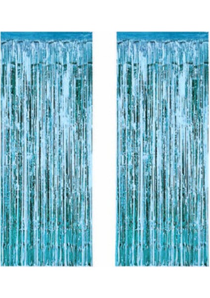 Metalize Fon Süsü Asmalı Yerli Mavi Pk:2 Li