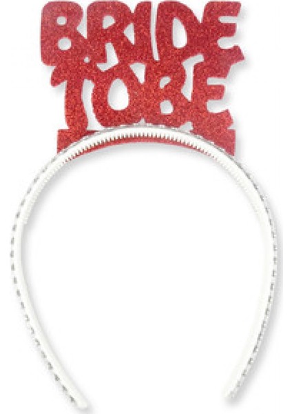 Taç Evadan Simli Taşlı Brıde To Be Kırmızı P1