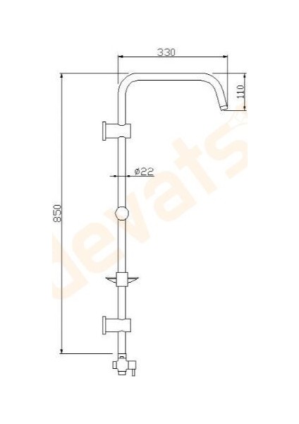 Eca Spil Banyo Bataryası + Tema Rain Bianco Tepe Duş Seti