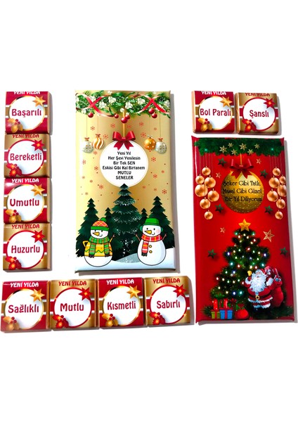 Iyi Dilekler Yılbaşı Çikolata Kutusu