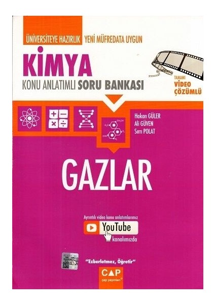 Üniversiteye Hazırlık Kimya Gazlar Konu Anlatımlı Soru Bankası - Ali Güven