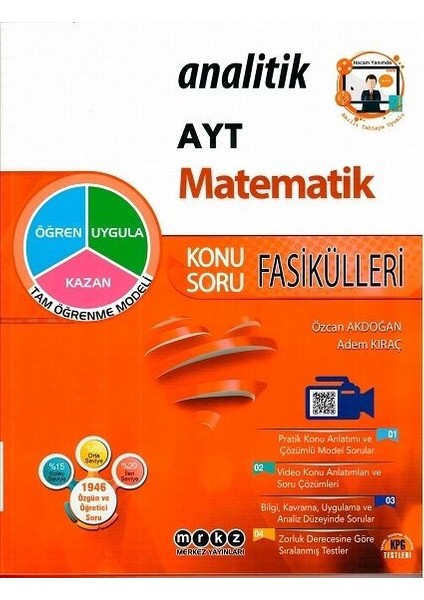 Merkez Yayınları AYT Matematik Analitik Konu Fasikülleri - Adem Kıraç