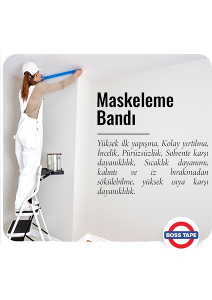 Boss Tape 80 °c Maskeleme Bandı