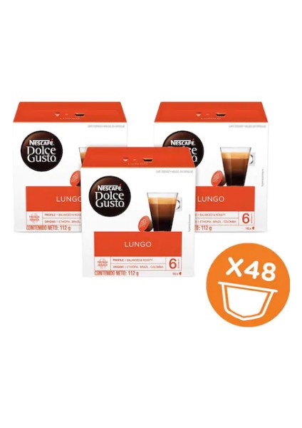 Dolce Gusto Lungo Kapsül Kahve 3 x 16'lı