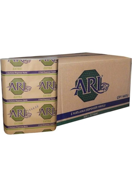 Z Katlama Dispenser Havlu 200'LÜ 12 Paket 21 x 21 cm