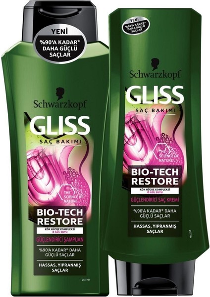Bio-Tech Restore 360 ml + Bio-Tech Restore Saç Kremi 360 ml