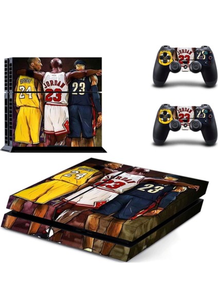 Kt Decoration Efsane Üçlü Jordan-James-Bryant Playstation 4 Fat Sticker Kaplama