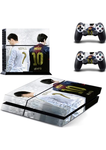 Kt Decoration Ronaldo - Messi Playstation 4 Fat Sticker Kaplama