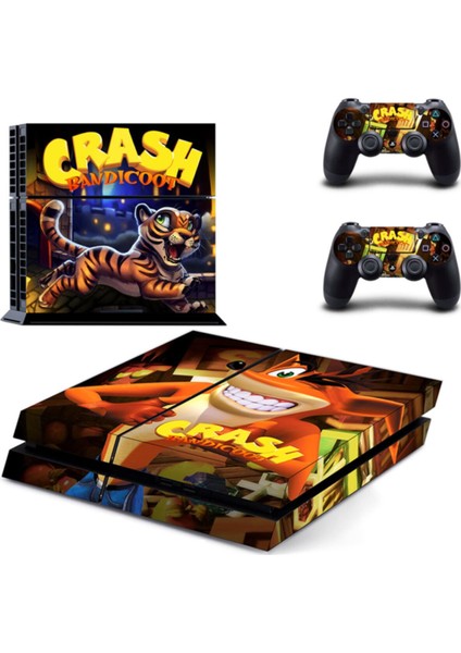 Kt Decoration Crash Bandicoot Playstation 4 Fat Sticker Kaplama Cb-02