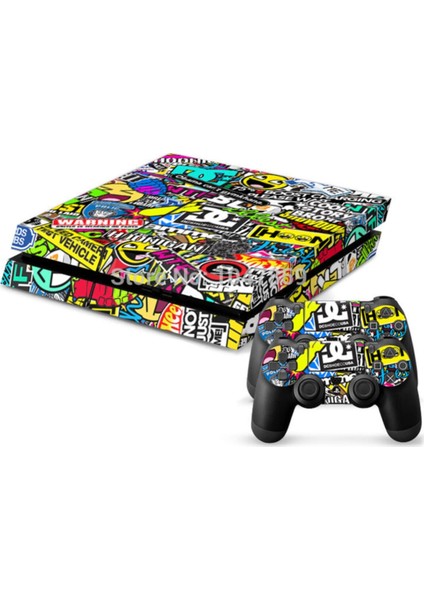 Kt Decoration Sticker Bomb Playstation 4 Fat Kasa Sticker Kaplama