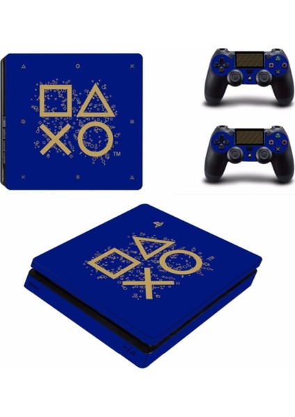 Kt Decoration Kol Düğmeleri Playstation 4 Slim Kasa Sticker Kaplama