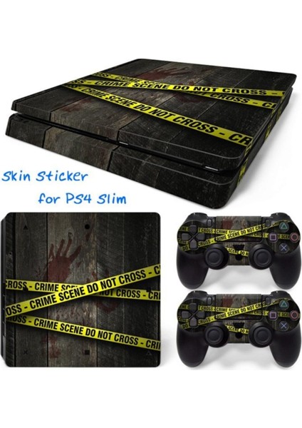 Kt Decoration Suç Mahali Playstation 4 Slim Kasa Sticker Kaplama
